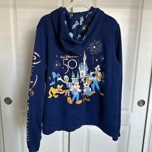 Walt Disney World 50th Anniversary Zip Up Sweatshirt